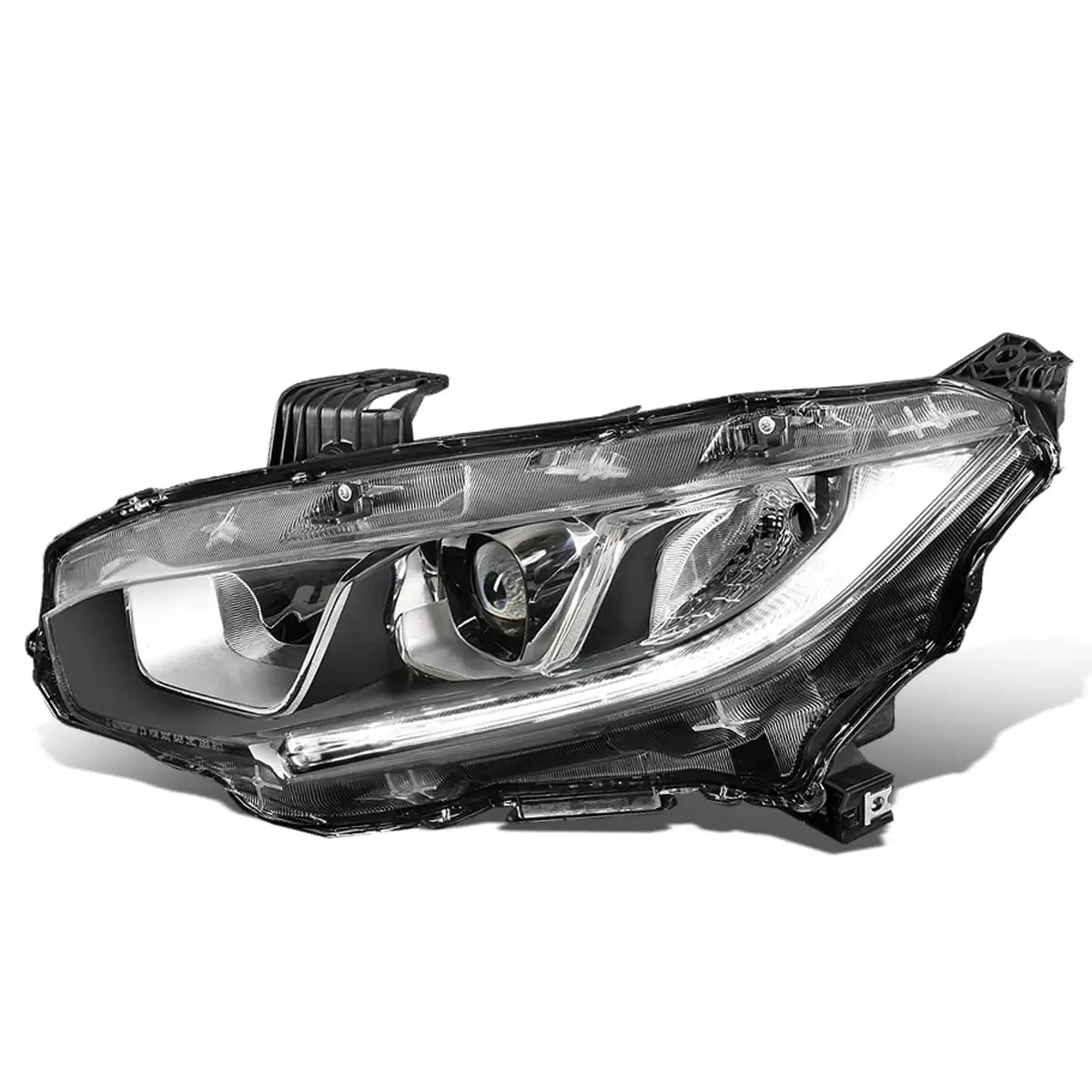 DNA Motoring OEM-HL-0065-L For 2016 to 2020 Honda CIvic Factory Style Left Side Projector Headlight Headlamp