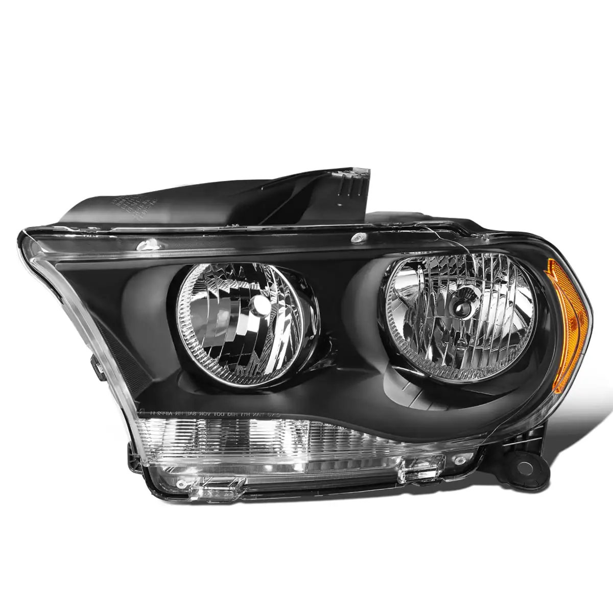 DNA Motoring OEM-HL-0066-L For 2011 to 2013 Dodge Durango 1PC Factory Style Headlight Headlamp Assembly Left / Driver Side (Black) 12 CH2502228