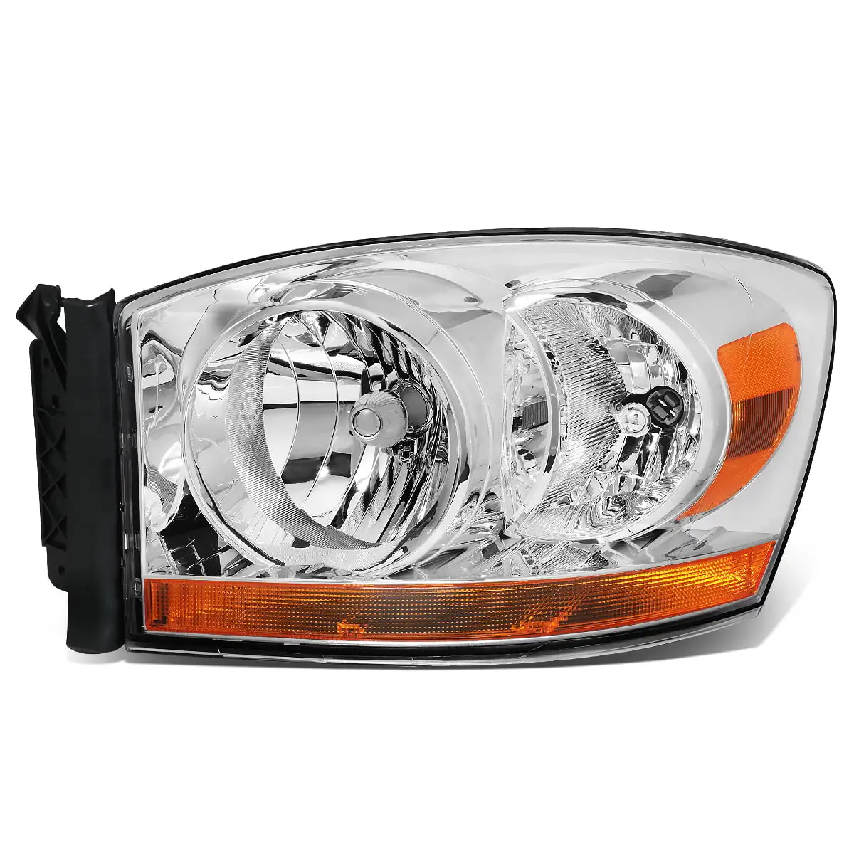 DNA Motoring OEM-HL-0078-L For 2007 to 2010 Dodge Ram Truck 1500 2500 3500 4500 5500 1PC Factory Style Headlight Headlamp Assembly Left / Driver Side 08 09 CH2502180