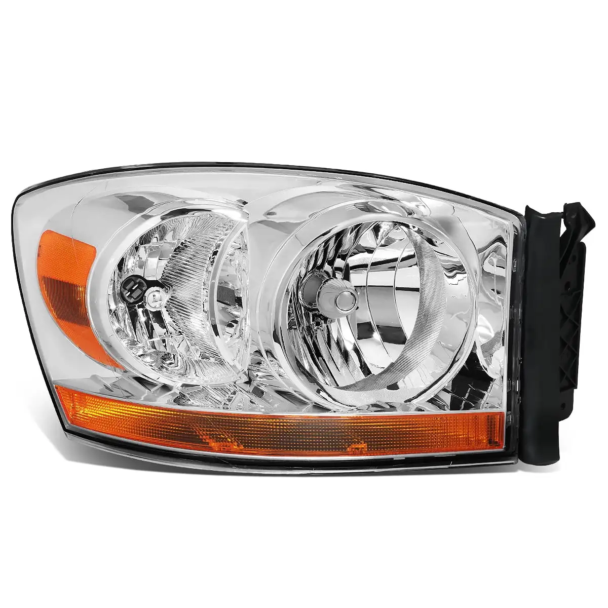 DNA Motoring OEM-HL-0078-R For 2007 to 2010 Dodge Ram Truck 1500 2500 3500 4500 5500 1PC Factory Style Headlight Headlamp Assembly Right / Passenger Side 08 09 CH2503180