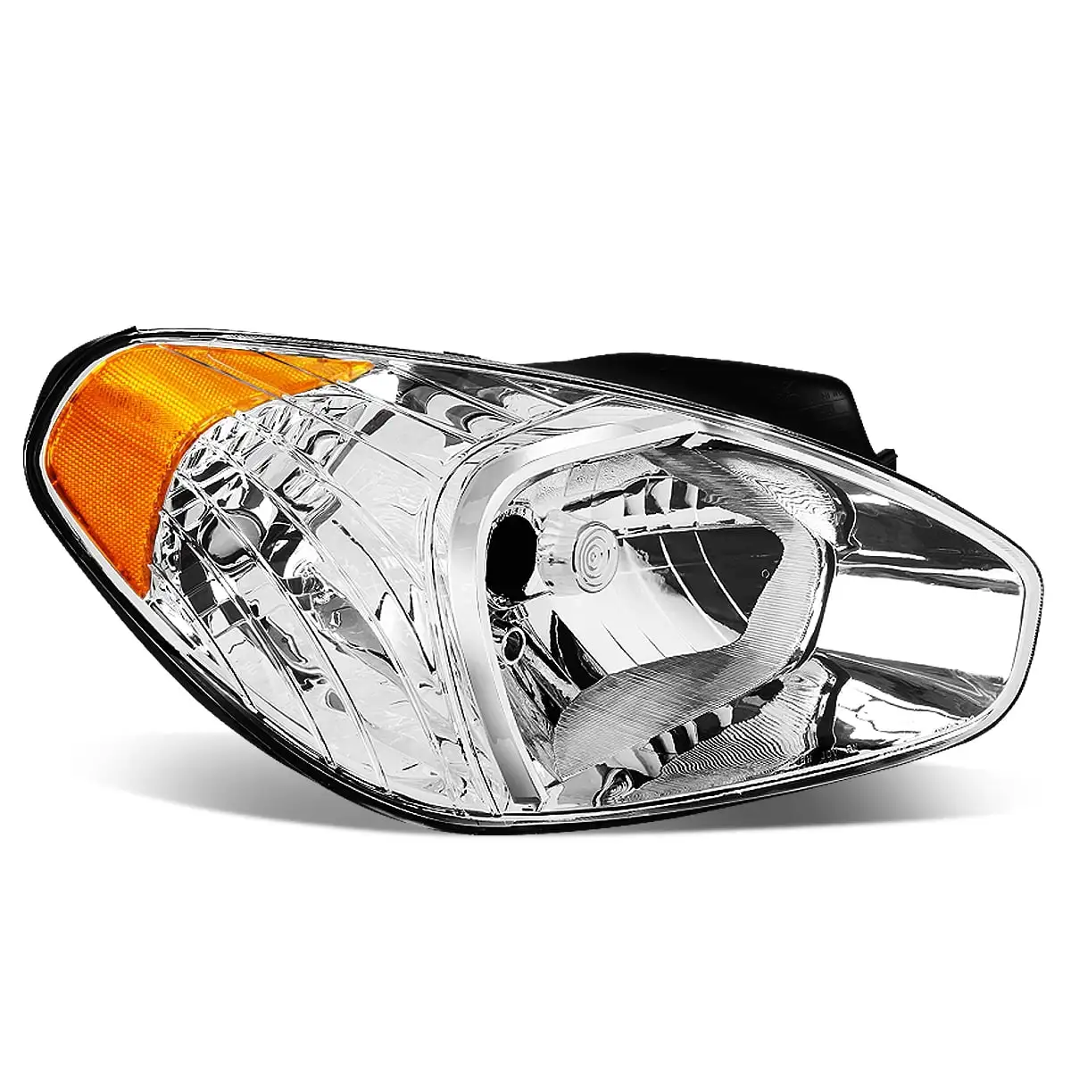 DNA Motoring OEM-HL-0086-R For 2006 to 2011 Hyundai Accent Passenger / Right Side Factory Style Headlight Head Lamp 07 08 09 10