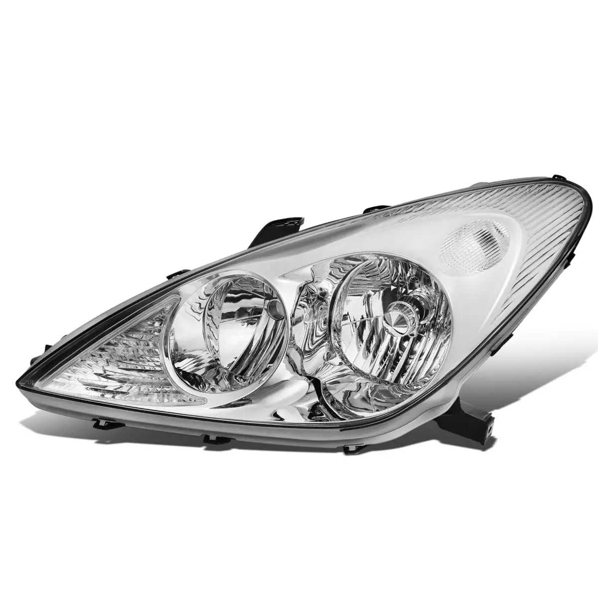 DNA Motoring OEM-HL-0117-L For 2002 to 2003 Lexus ES300 2004 ES330 1Pc Left / Driver Side Factory Style Chrome Housing Headlight Lamp LX2502114