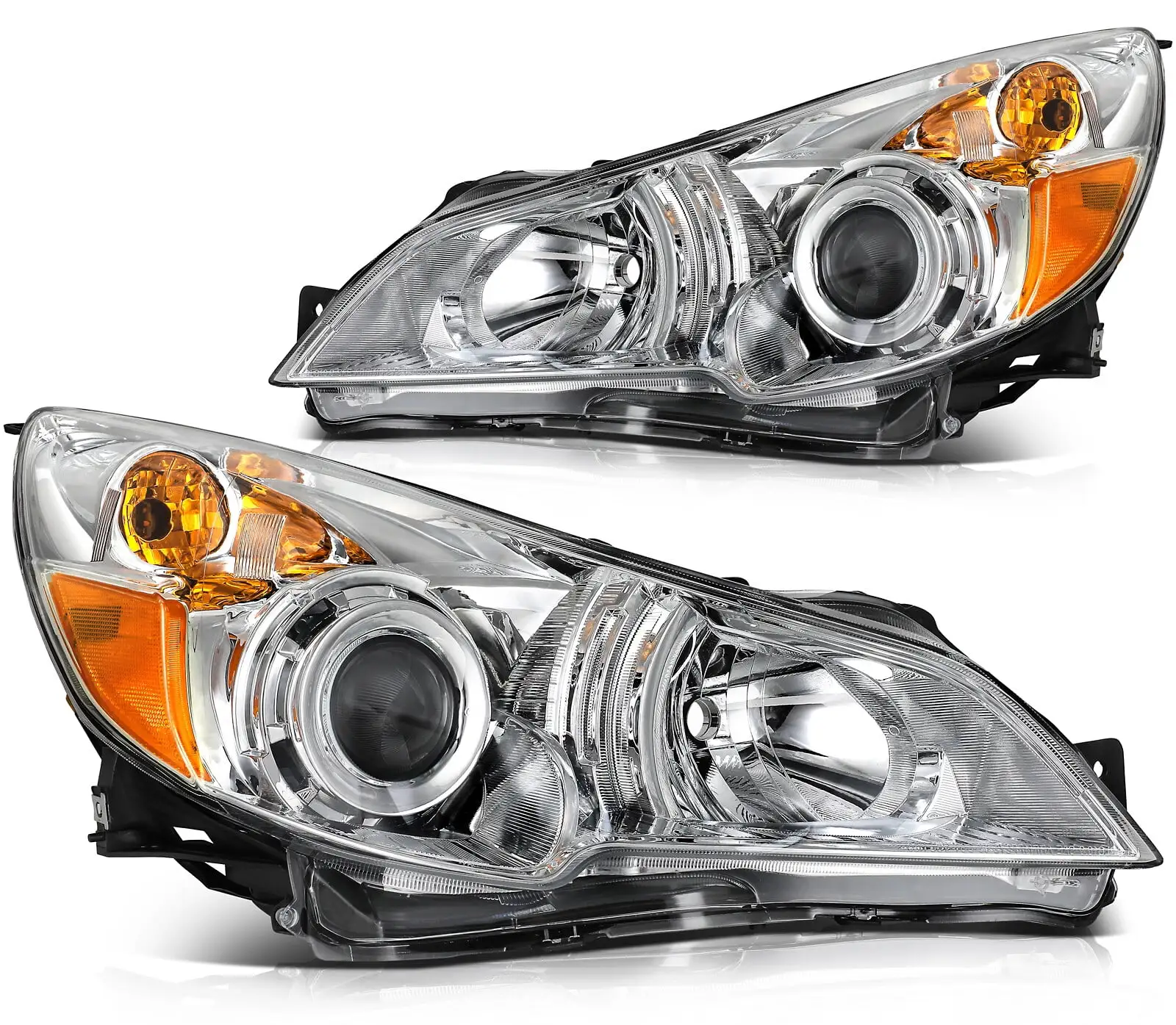 ECCPP Headlight Assembly for Subaru Legacy 2010.for Subaru Legacy 2011.for Subaru Legacy 2012.for Subaru Legacy 2013.for Subaru Legacy 2014 Driver and Passenger Side Headlamps