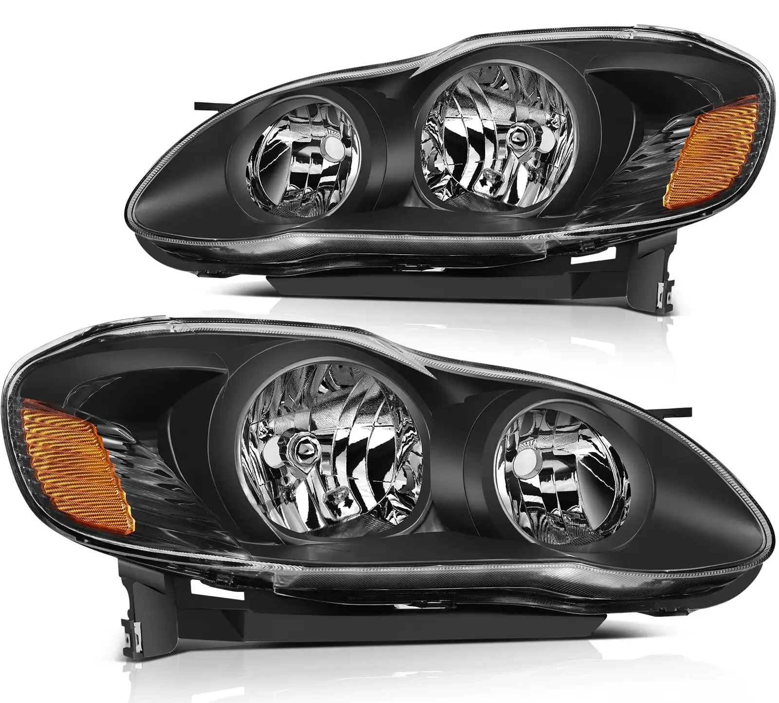 ECCPP Headlight Assembly for Toyota Corolla 2003-2008 Driver and Passenger Side Headlamps