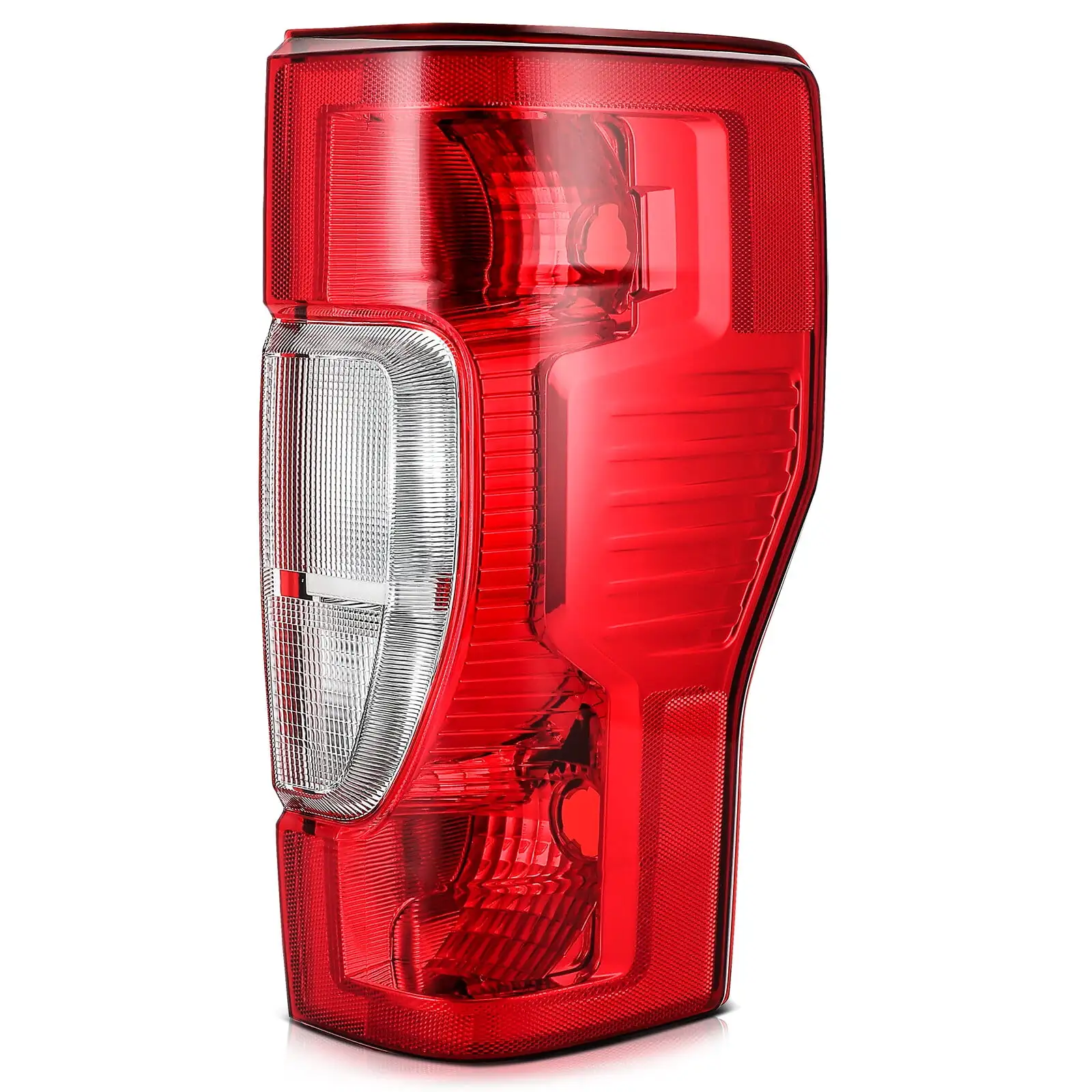 ECCPP Tail light Assembly Compatible For Ford F-250 Super Duty For Ford F-350 Super Duty 2020-2022.For Ford F-450 Super Duty 2020-2022 Passenger Side (Chrome Housing Red Lens)