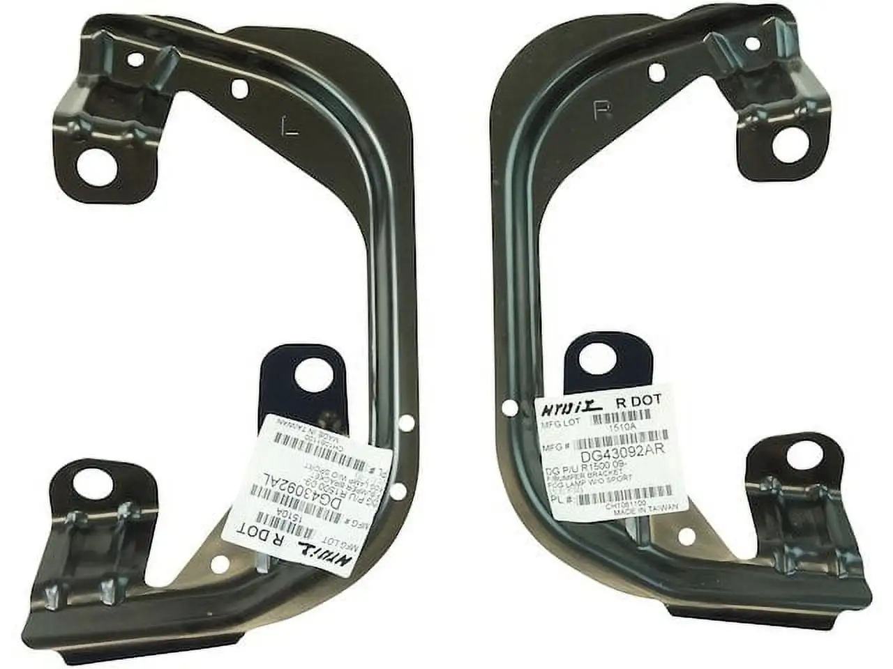 Fog Light Bracket 2 Piece Set - Compatible with 2009 - 2010 Dodge Ram 2500