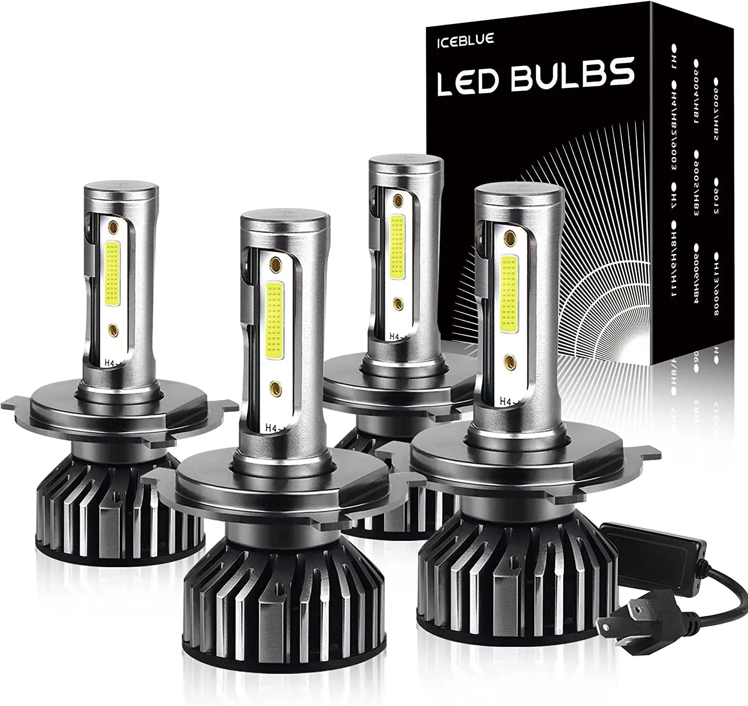 For Ford Transit 2007-2013 4 side CSP LED Headlight Bulbs.Super Bright LED Conversion Kit 28000LM.9003 H4 High Beam and Low Beam .Pack of 4.