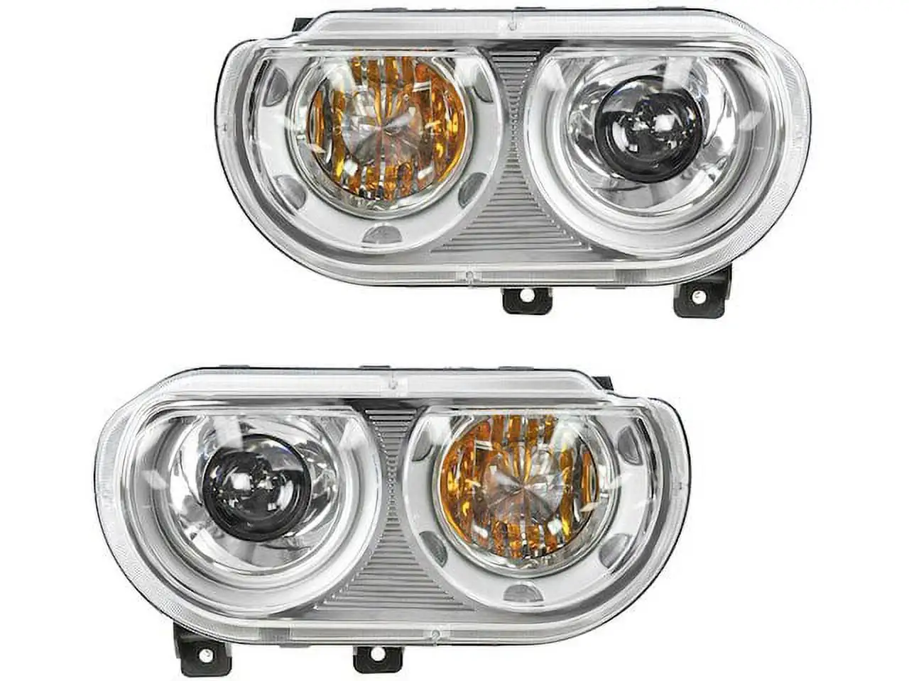 HID Headlight Assembly - Set of 2 - Compatible with 2008 - 2014 Dodge Challenger 2009 2010 2011 2012 2013