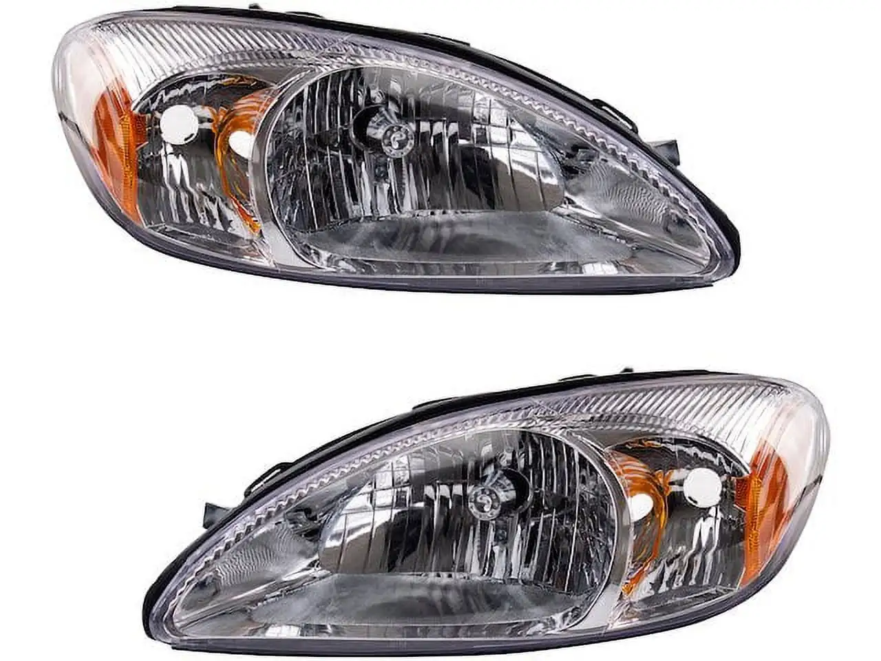 Halogen Headlight Assembly Set of 2 - Compatible with 2000 - 2007 Ford Taurus 2001 2002 2003 2004 2005 2006