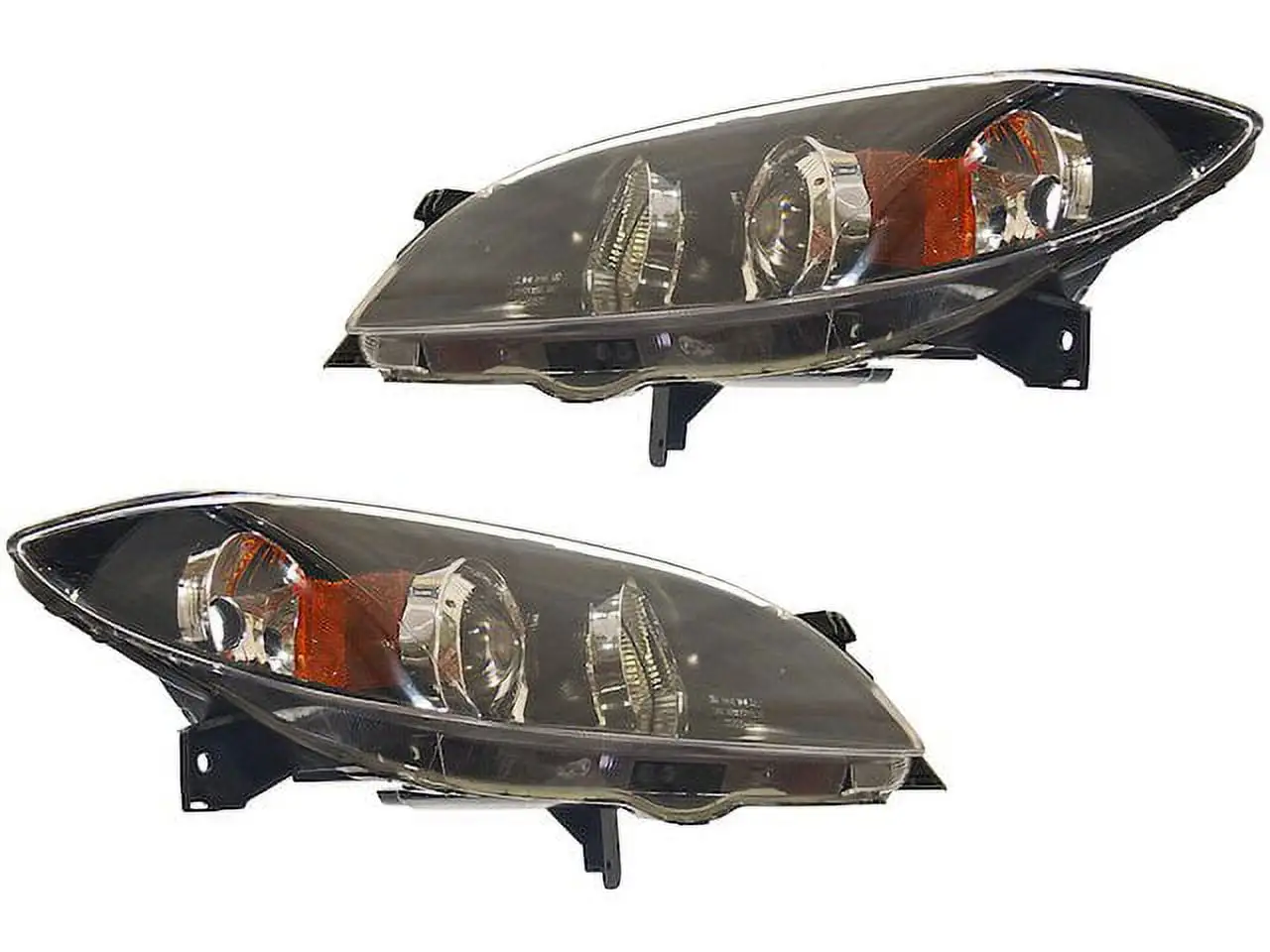 Halogen Headlight Assembly Set of 2 - Compatible with 2004 - 2009 Mazda 3 Sedan 2005 2006 2007 2008