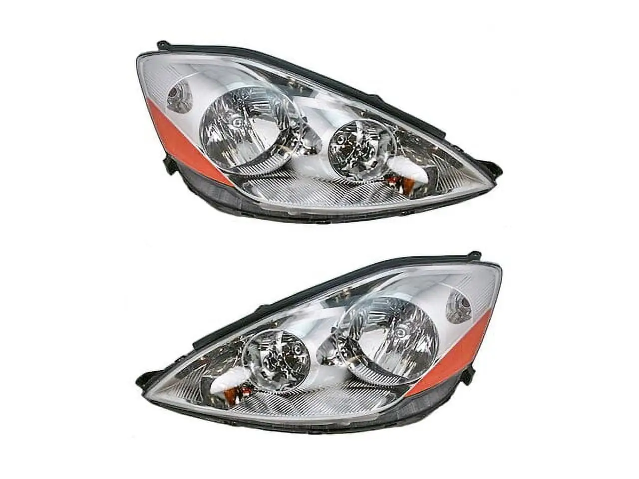 Halogen Headlight Assembly Set of 2 - Compatible with 2006 - 2010 Toyota Sienna 2007 2008 2009