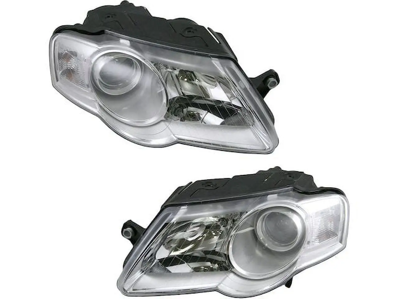 Halogen Headlight Assembly - Set of 2 - Compatible with 2006 - 2010 Volkswagen Passat 2007 2008 2009