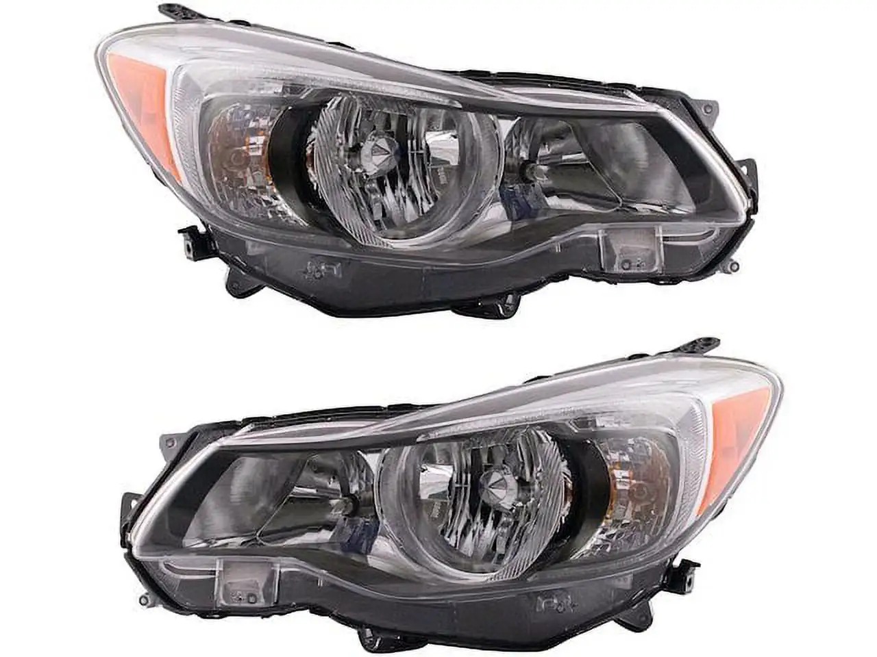 Halogen Headlight Assembly Set of 2 - Compatible with 2013 - 2014 Subaru XV Crosstrek (Up To 10/2013)