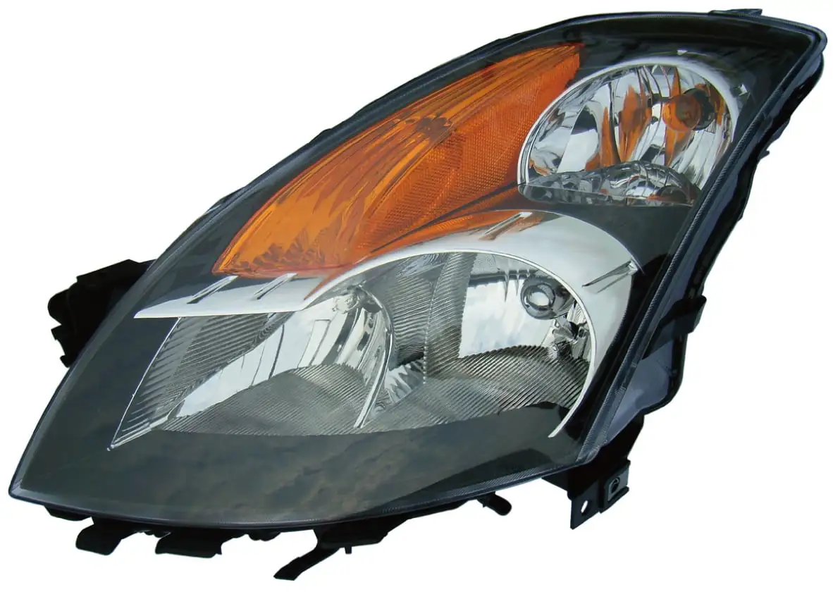 Halogen Headlight Lamp for 07-09 Nissan Altima/Hybrid (Black) Driver Left