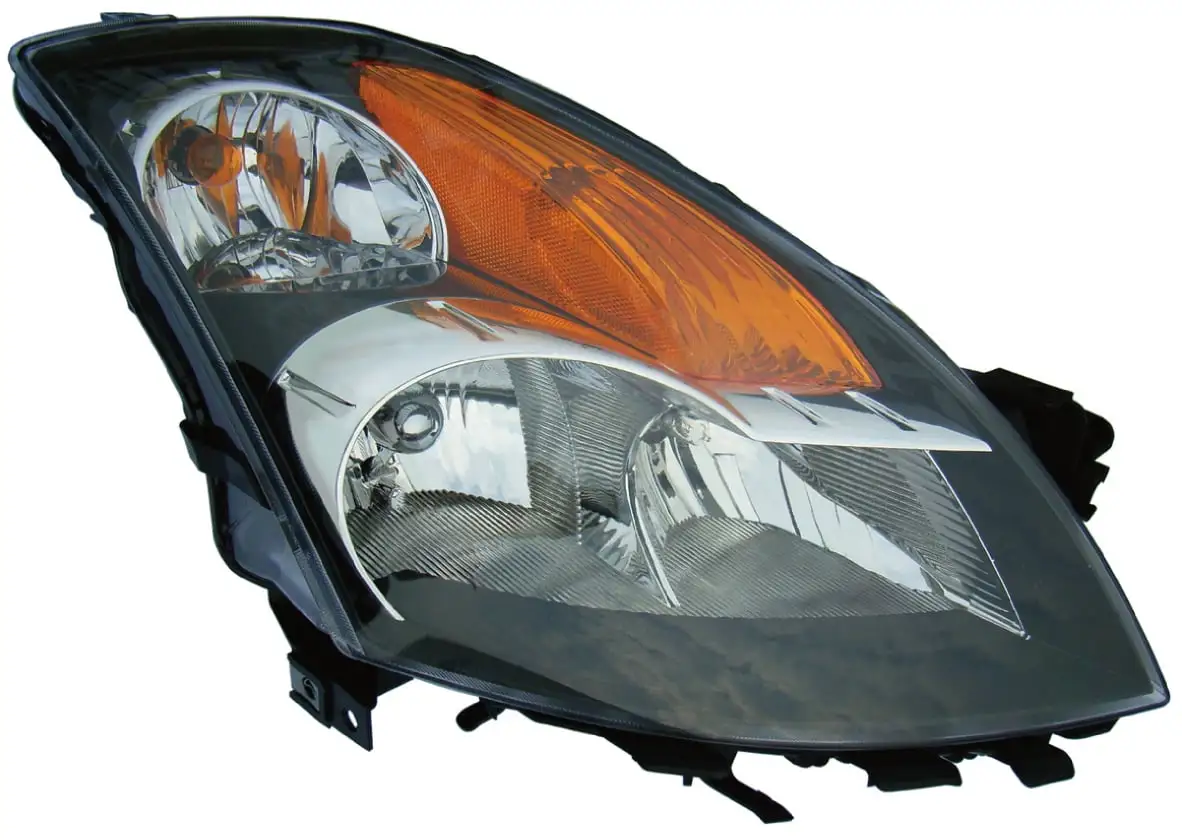 Halogen Headlight Lamp for 07-09 Nissan Altima/Hybrid (Black) Passenger Right