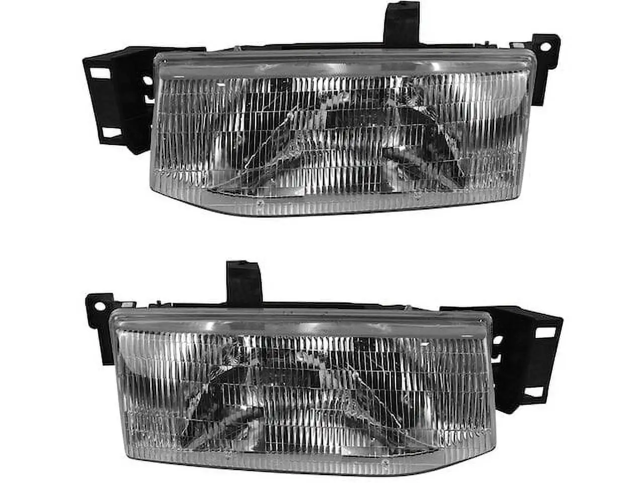 Headlight Assembly - Set of 2 - Compatible with 1991 - 1996 Ford Escort 1992 1993 1994 1995