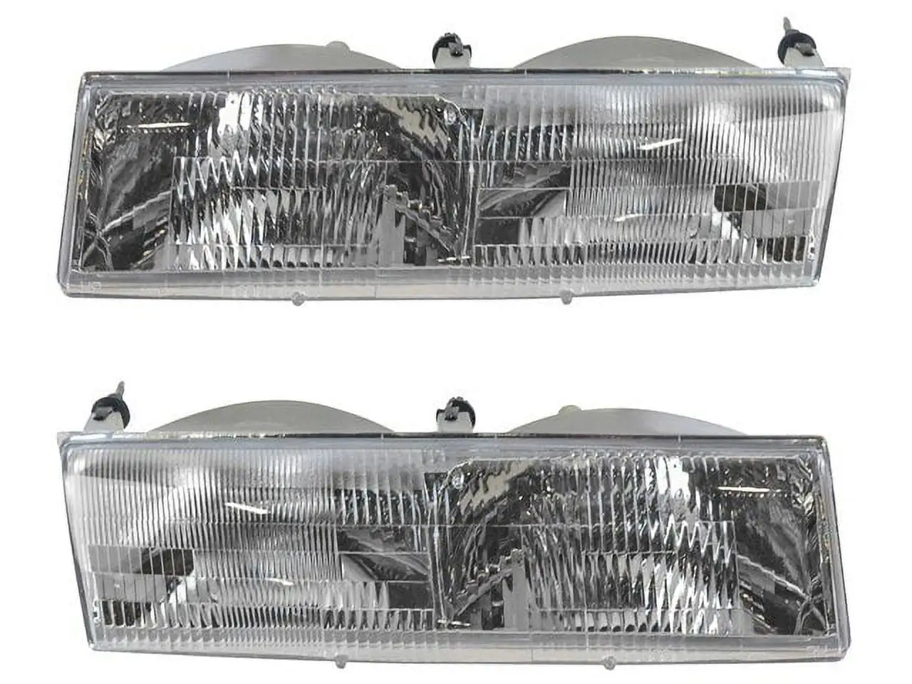 Headlight Assembly - Set of 2 - Compatible with 1992 - 1994 Mercury Grand Marquis 1993