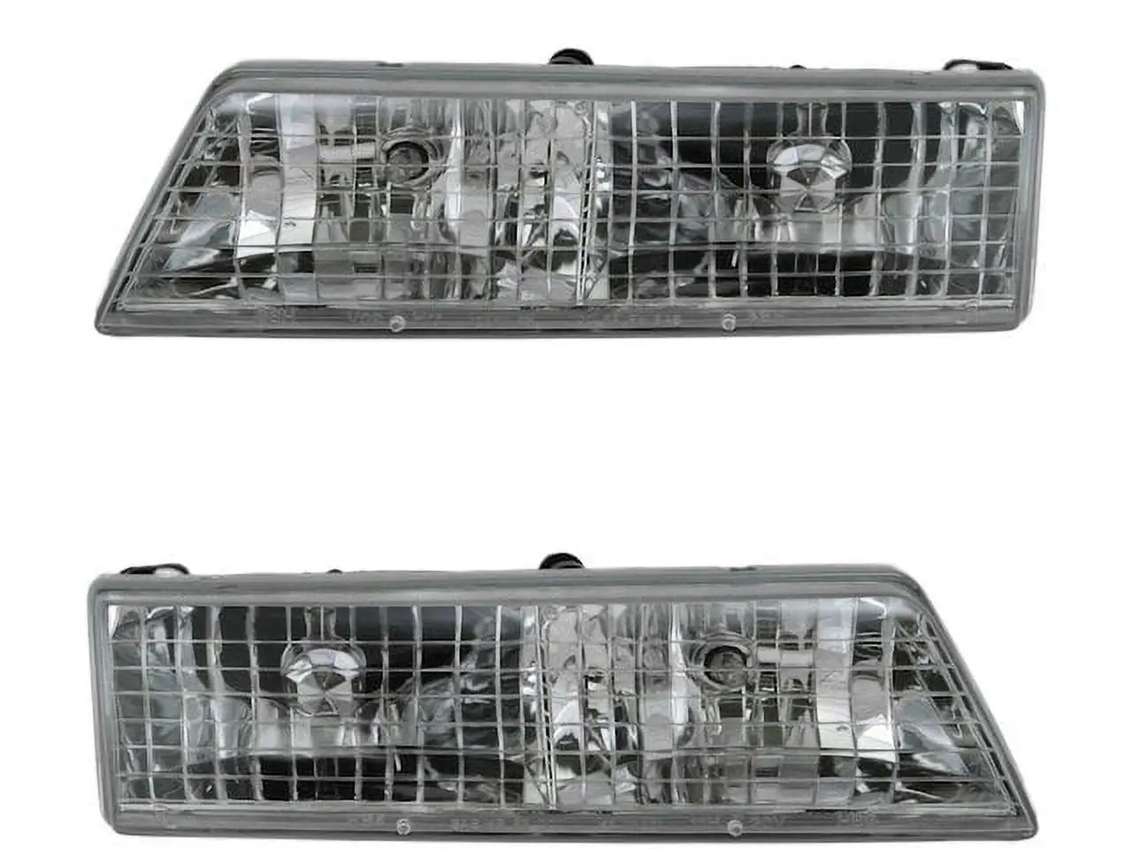 Headlight Assembly - Set of 2 - Compatible with 1995 - 1997 Mercury Grand Marquis 1996