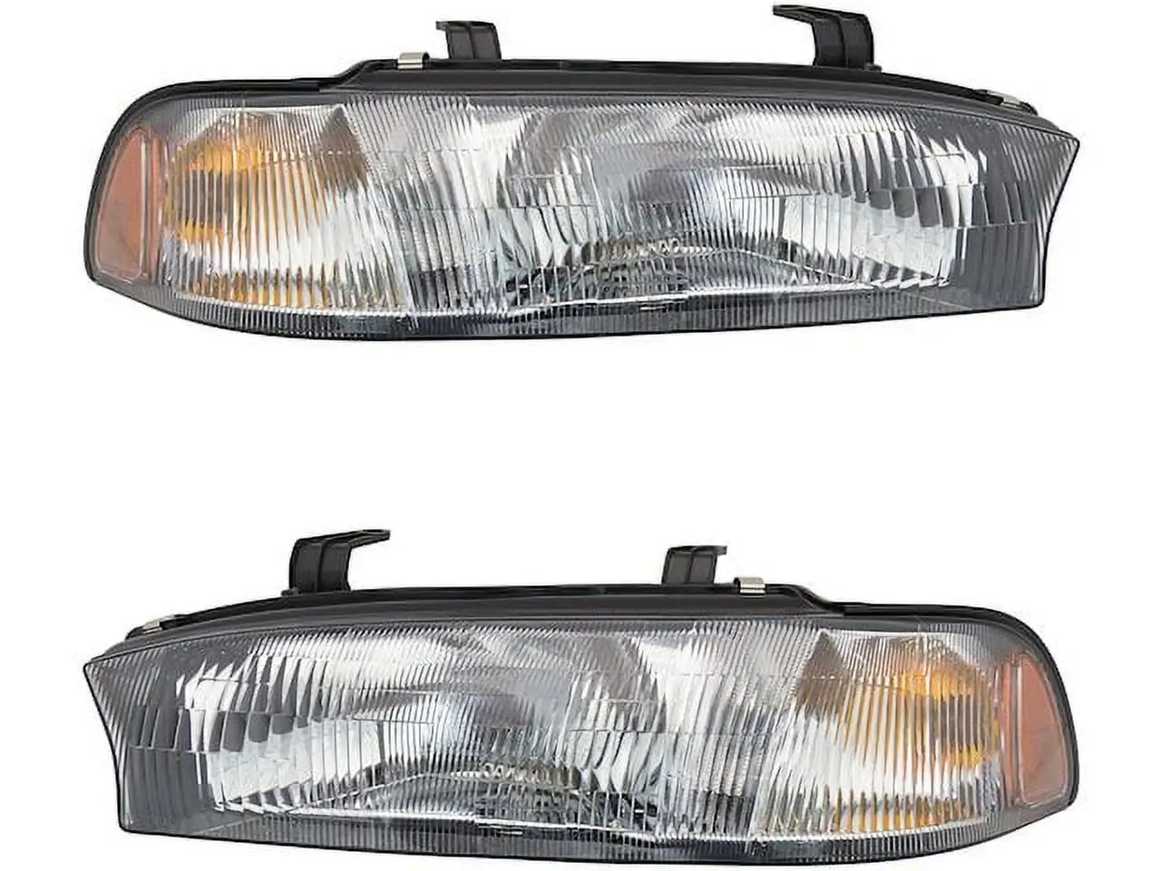 Headlight Assembly - Set of 2 - Compatible with 1995 - 1997 Subaru Legacy (Up To 04/00/1997) 1996