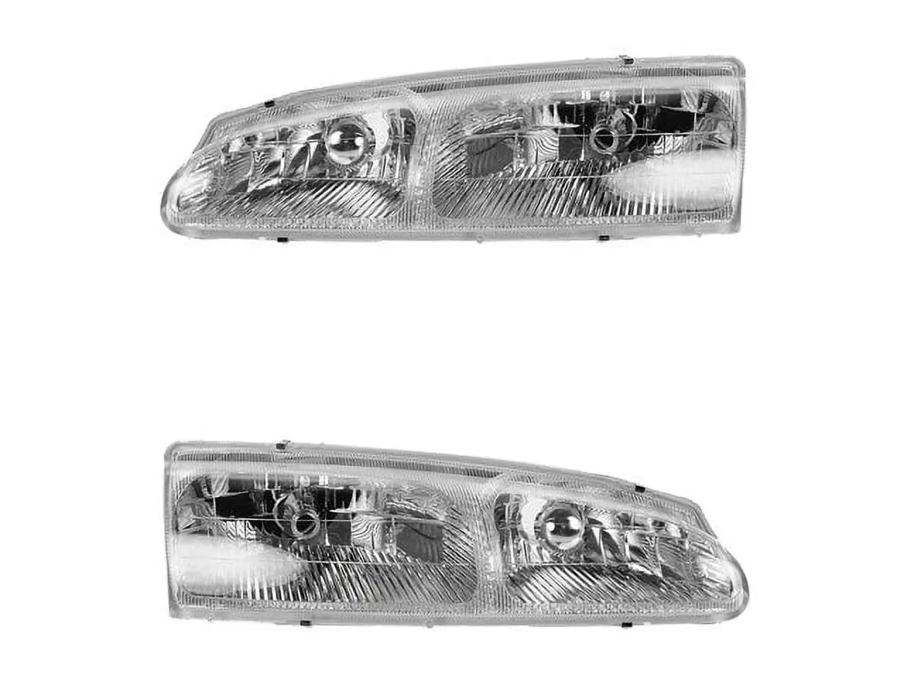 Headlight Assembly - Set of 2 - Compatible with 1996 - 1997 Ford Thunderbird