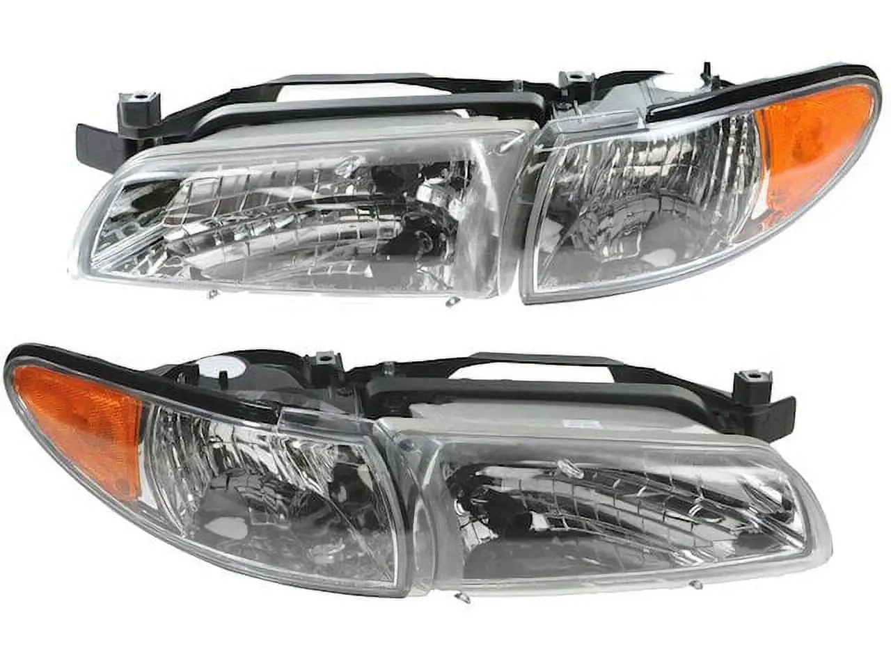 Headlight Assembly Set of 2 - Compatible with 1997 - 2003 Pontiac Grand Prix 1998 1999 2000 2001 2002