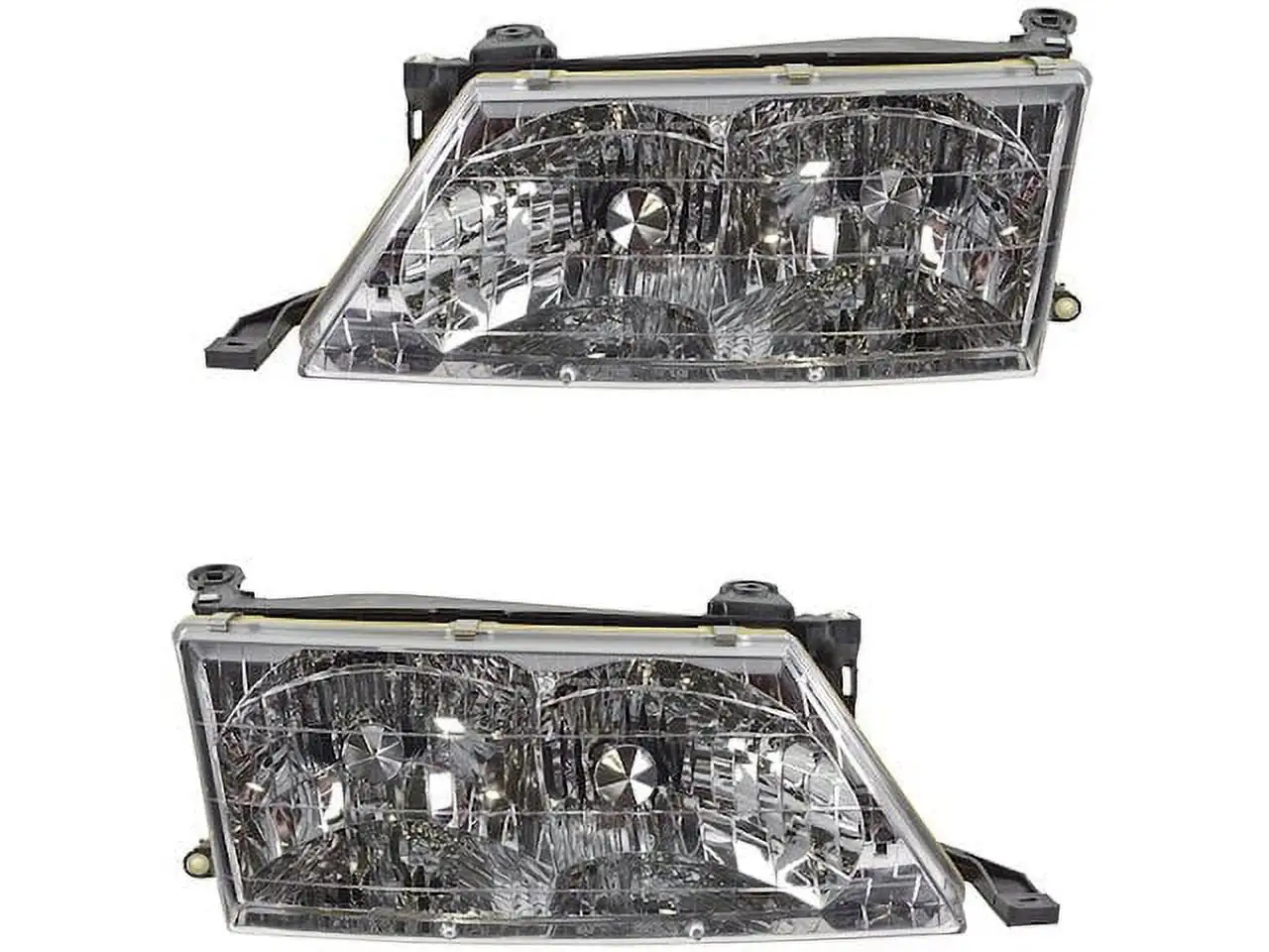 Headlight Assembly - Set of 2 - Compatible with 1998 - 1999 Toyota Avalon