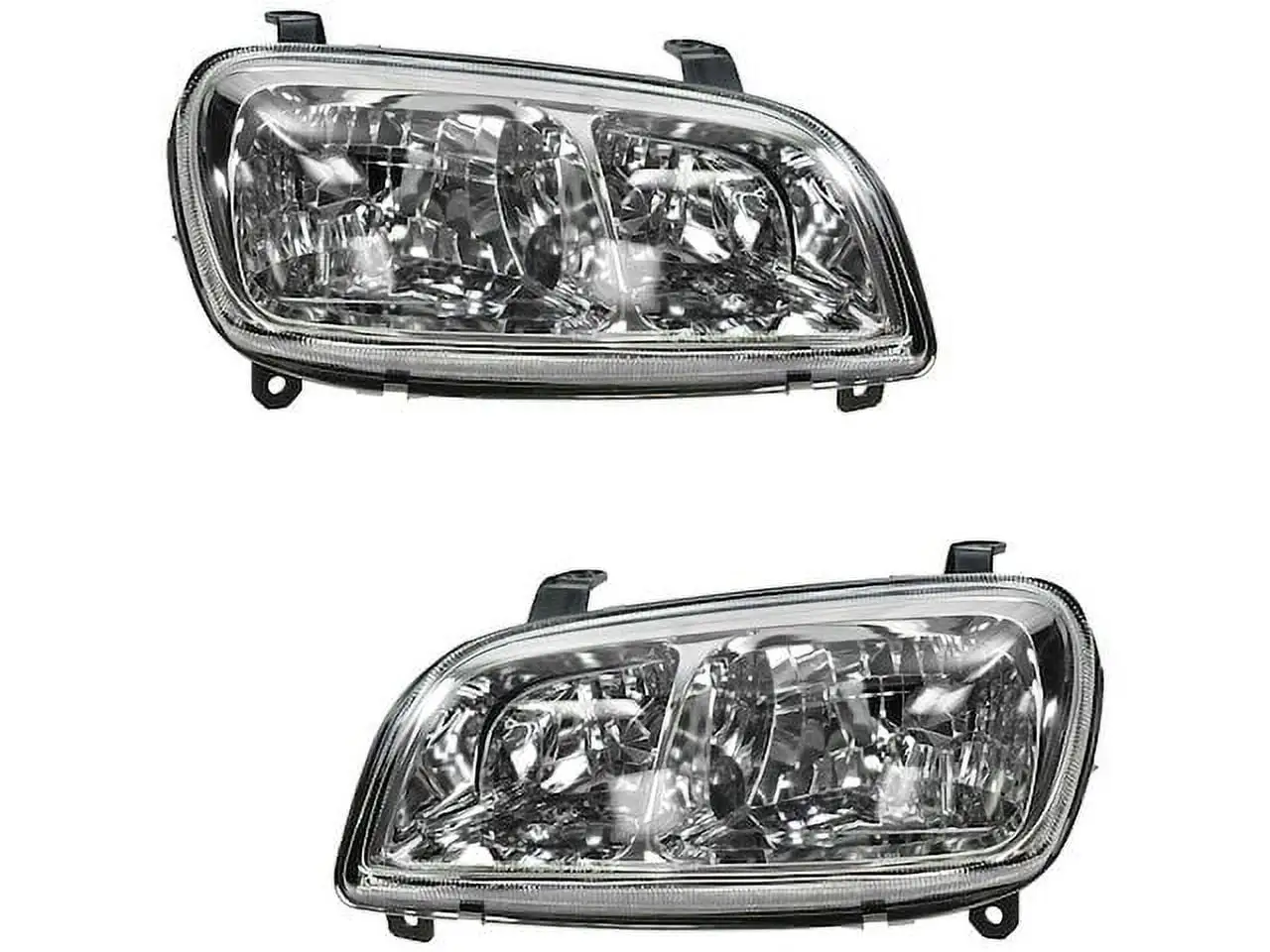 Headlight Assembly Set of 2 - Compatible with 1998 - 2000 Toyota RAV4 1999