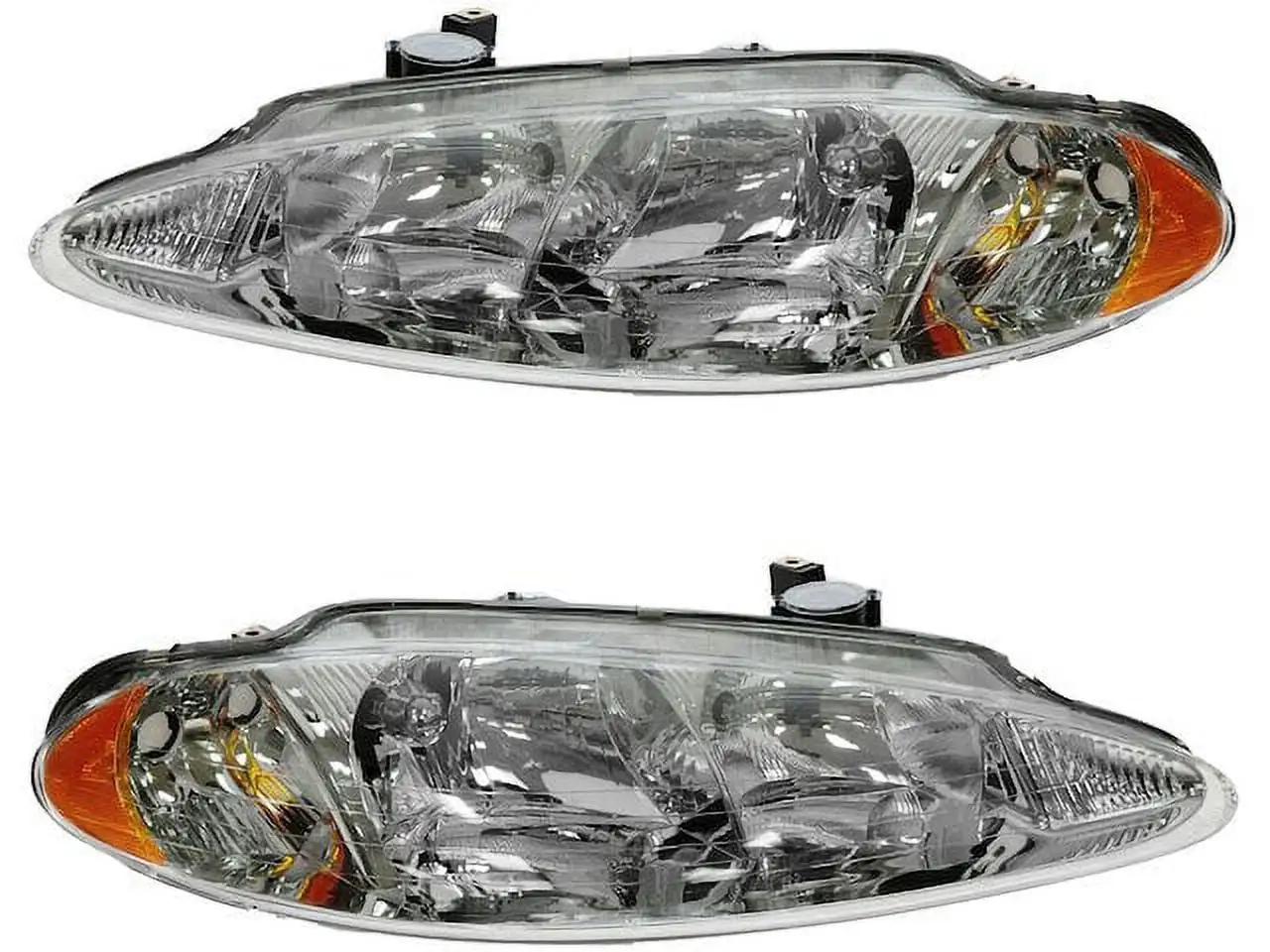 Headlight Assembly - Set of 2 - Compatible with 1998 - 2004 Dodge Intrepid 1999 2000 2001 2002 2003