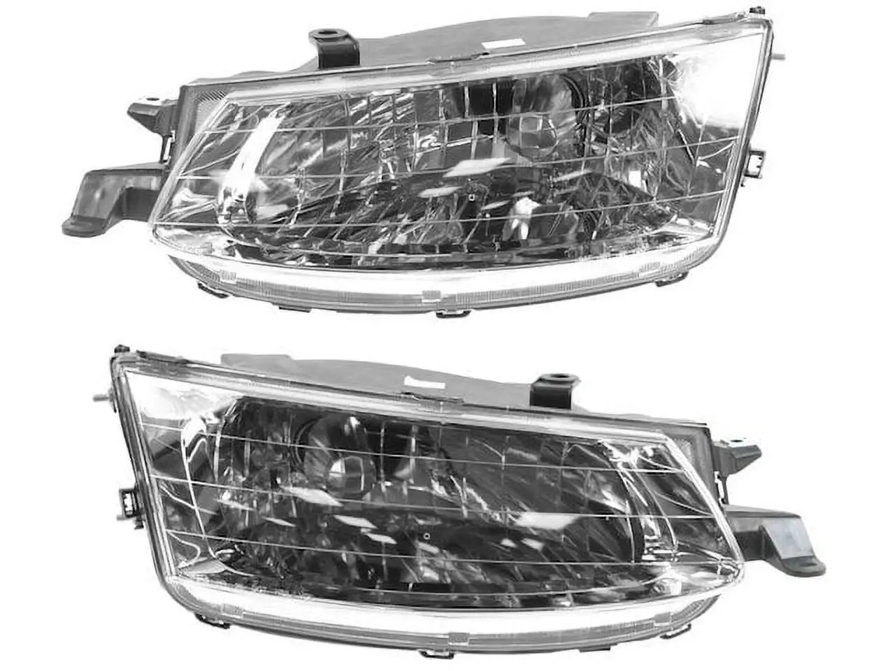 Headlight Assembly - Set of 2 - Compatible with 1999 - 2001 Toyota Solara 2000