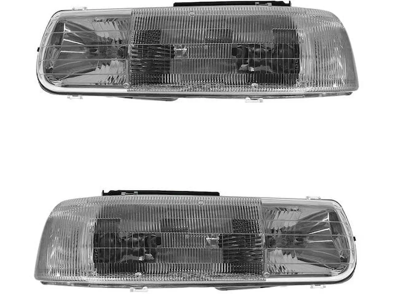 Headlight Assembly - Set of 2 - Compatible with 1999 - 2002 Chevy Silverado 1500 2000 2001