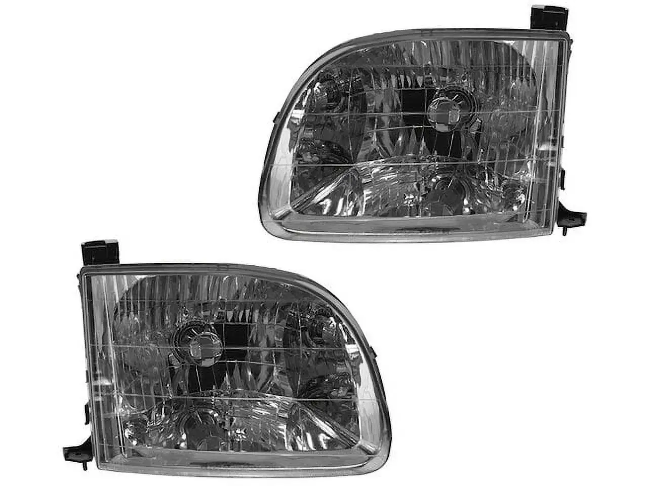 Headlight Assembly Set of 2 - Compatible with 2000 - 2004 Toyota Tundra Standard Cab Pickup 2001 2002 2003