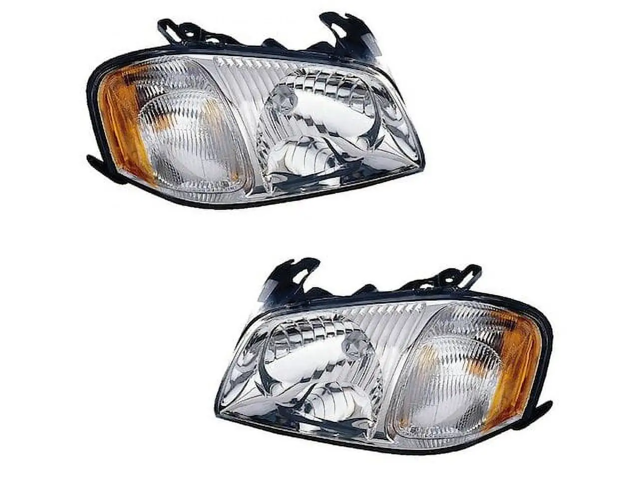 Headlight Assembly - Set of 2 - Compatible with 2001 - 2004 Mazda Tribute 2002 2003