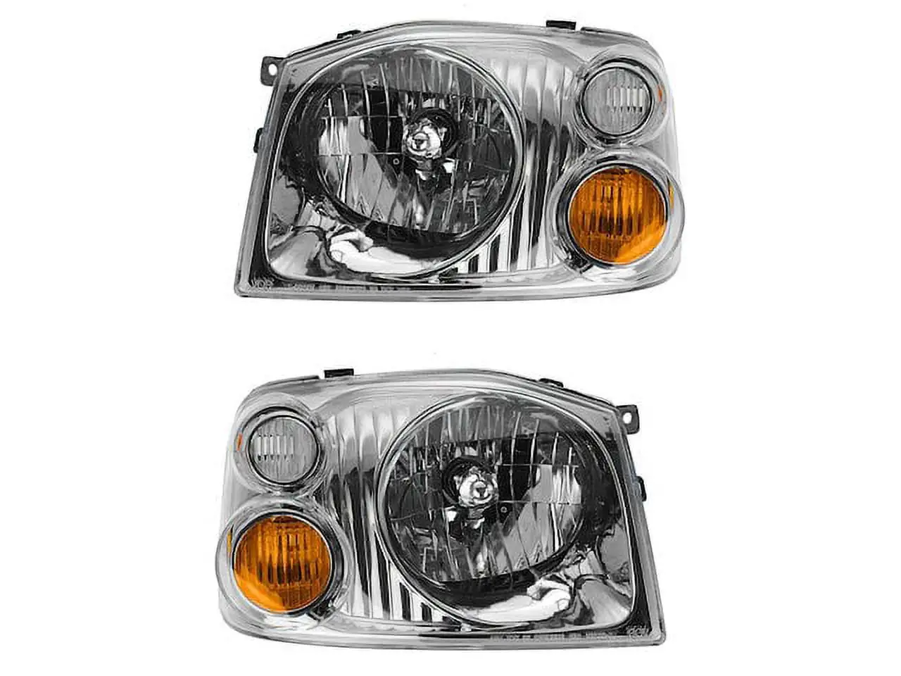 Headlight Assembly - Set of 2 - Compatible with 2001 - 2004 Nissan Frontier 2002 2003