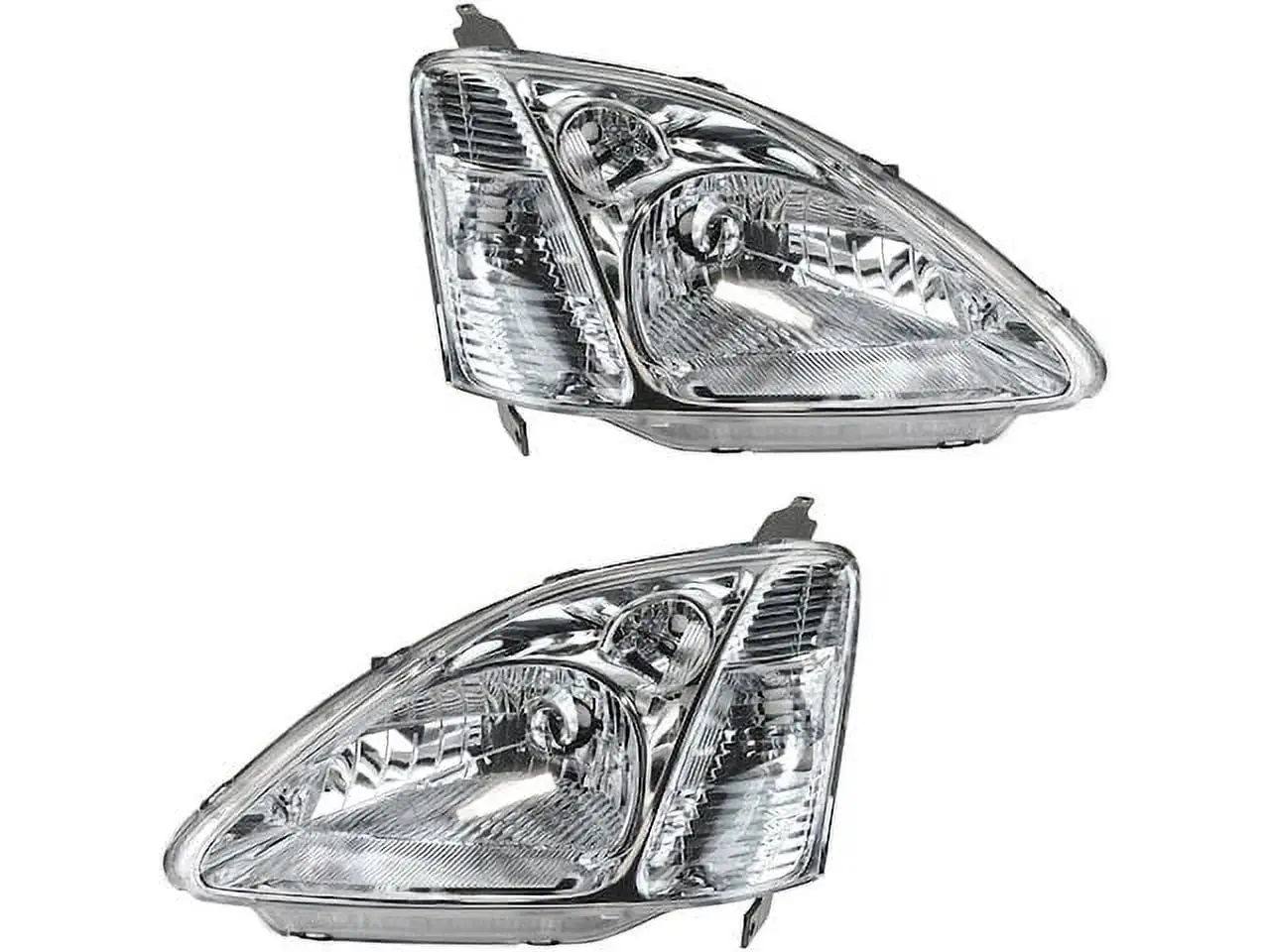 Headlight Assembly Set of 2 - Compatible with 2002 - 2003 Honda Civic Si Hatchback