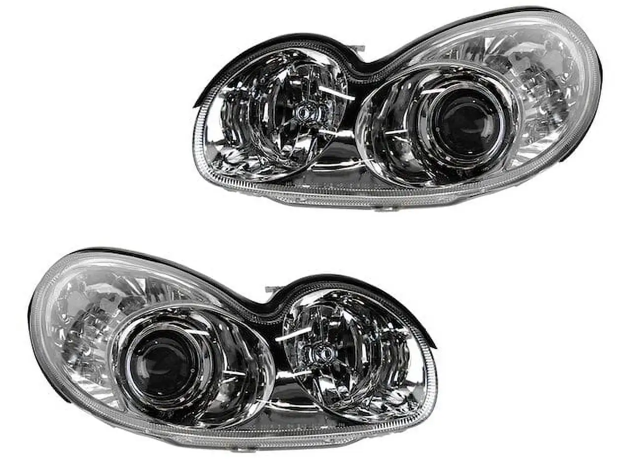 Headlight Assembly Set of 2 - Compatible with 2002 - 2005 Hyundai Sonata 2003 2004