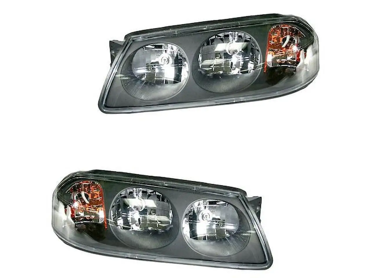 Headlight Assembly Set of 2 - Compatible with 2004 - 2005 Chevy Impala (Fits From 2/06/2004)