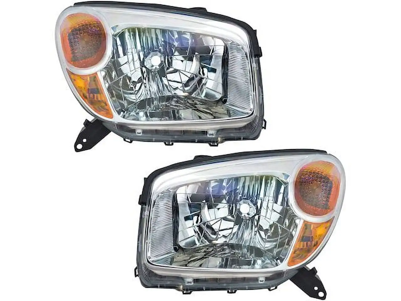 Headlight Assembly Set of 2 - Compatible with 2004 - 2005 Toyota RAV4