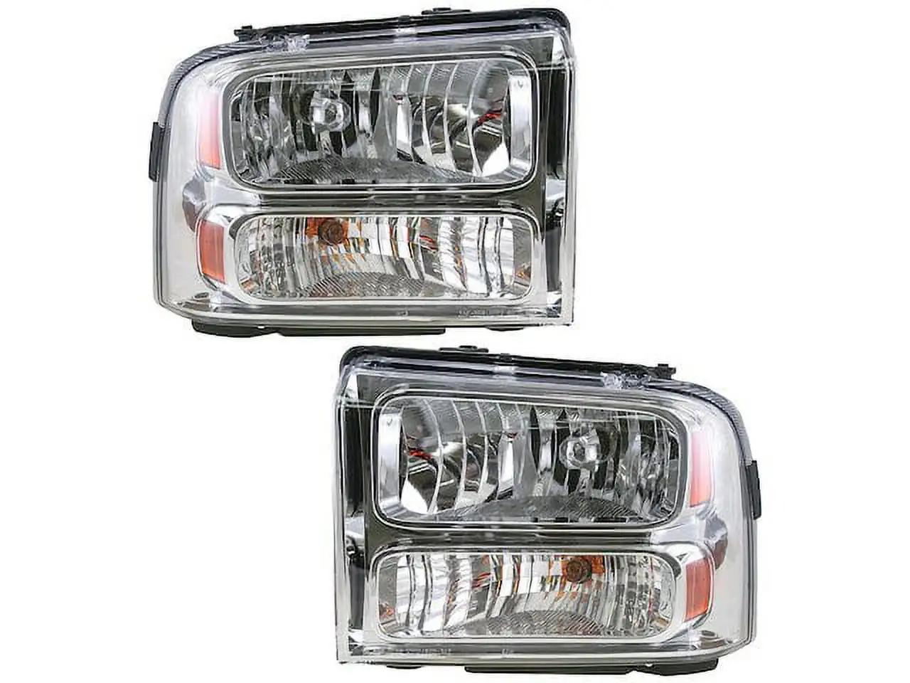 Headlight Assembly Set of 2 - Compatible with 2005 - 2007 Ford F-350 Super Duty 2006