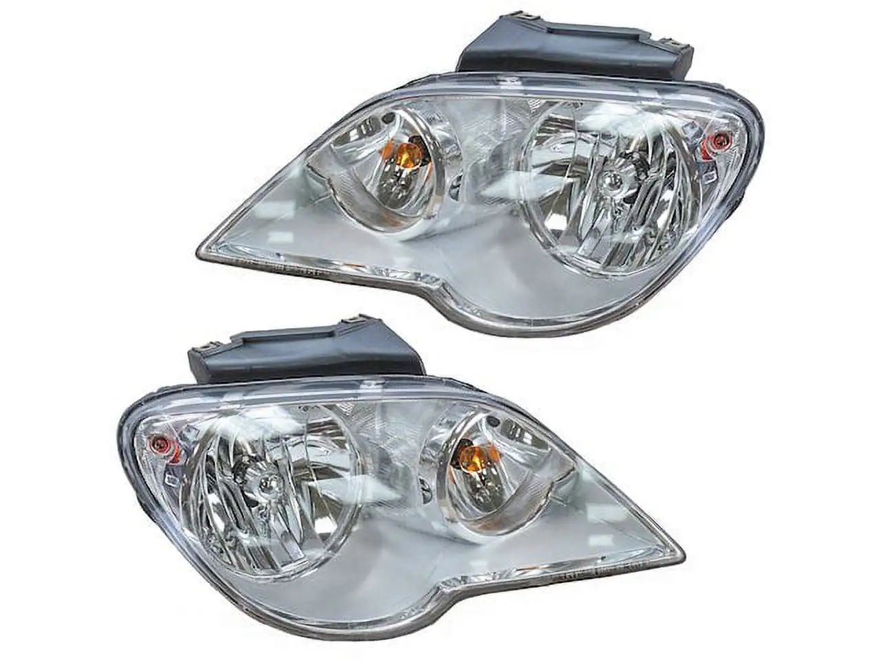 Headlight Assembly Set of 2 - Compatible with 2007 - 2008 Chrysler Pacifica