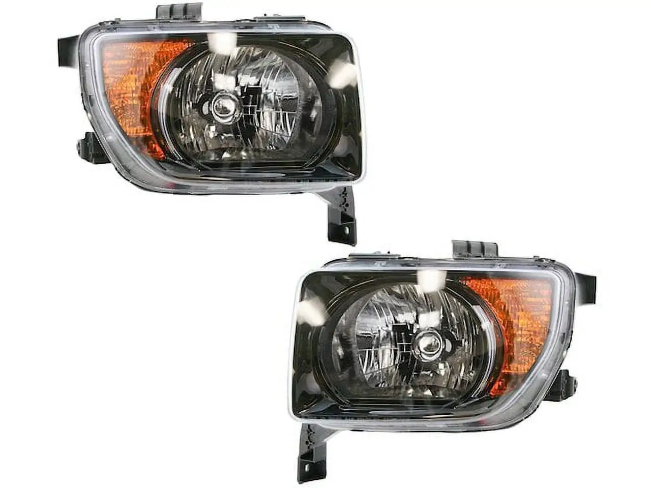 Headlight Assembly Set of 2 - Compatible with 2007 - 2008 Honda Element EX LX