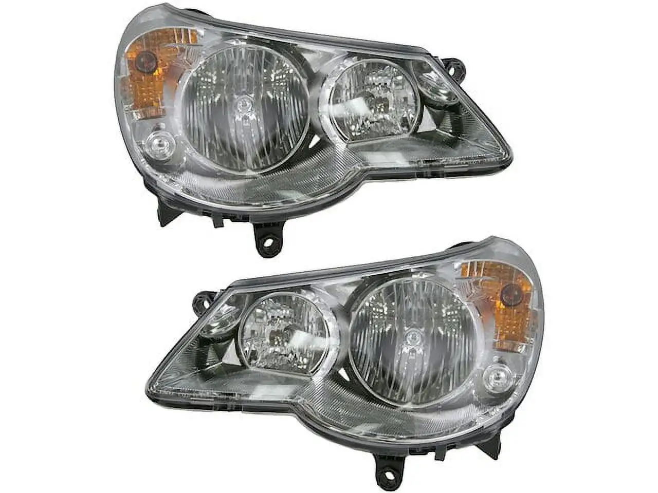 Headlight Assembly Set of 2 - Compatible with 2007 - 2010 Chrysler Sebring 2008 2009