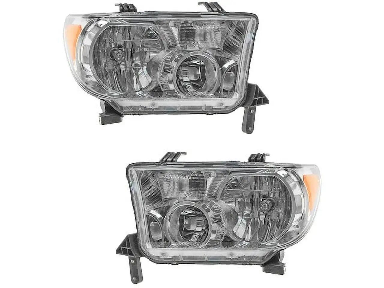 Headlight Assembly Set of 2 - Compatible with 2007 - 2013 Toyota Tundra 2008 2009 2010 2011 2012