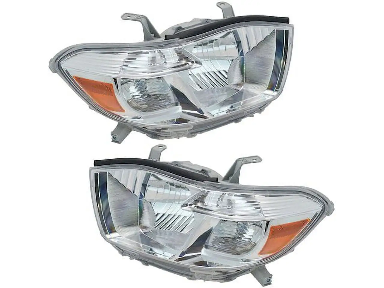 Headlight Assembly Set of 2 - Compatible with 2008 - 2010 Toyota Highlander without Sport Package 2009