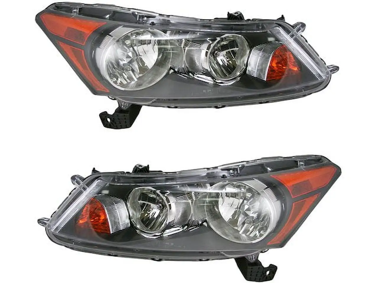 Headlight Assembly Set of 2 - Compatible with 2008 - 2012 Honda Accord Sedan 2009 2010 2011