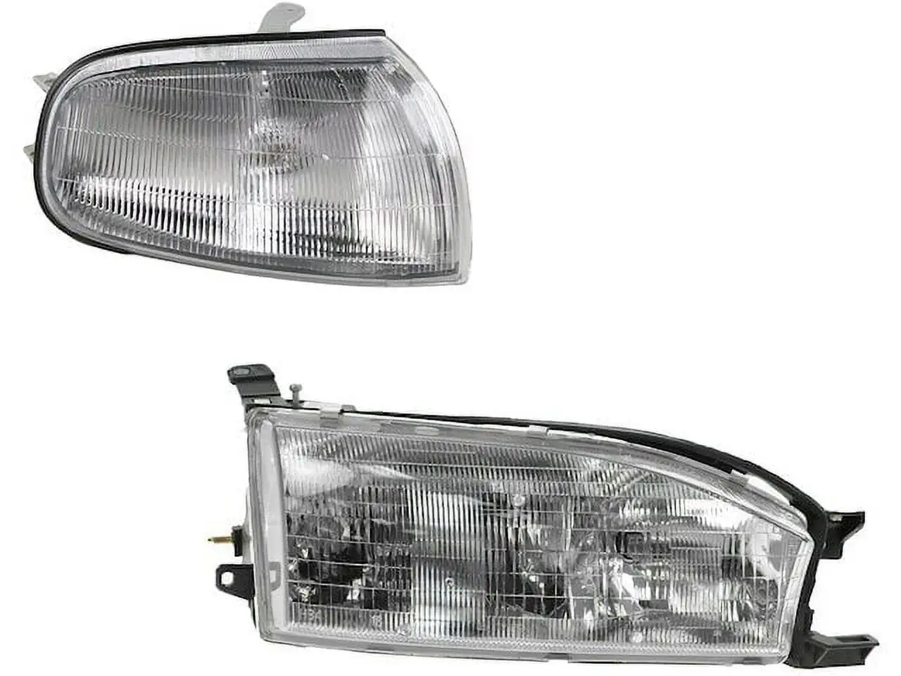 Headlight Assembly and Parking Light Kit 2 Piece - Compatible with 1992 - 1994 Toyota Camry 1993