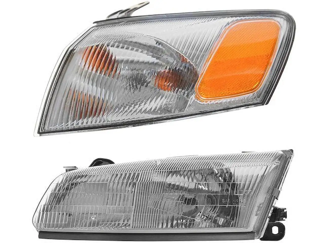 Headlight Assembly and Parking Light Kit 2 Piece - Compatible with 1997 - 1999 Toyota Camry 1998