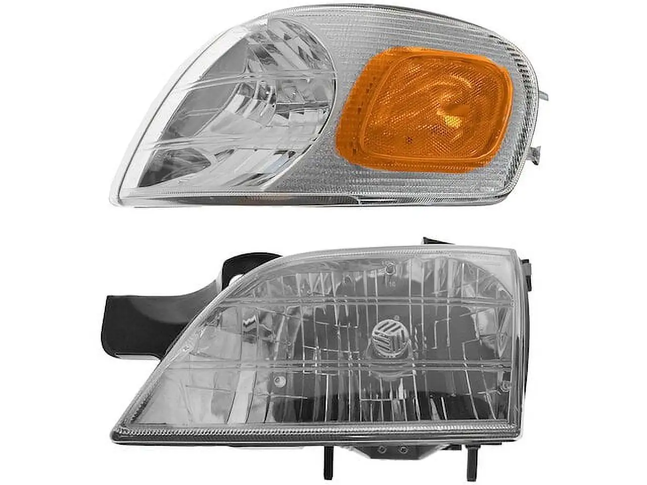 Headlight Assembly and Parking Light Kit 2 Piece - Compatible with 1997 - 2005 Chevy Venture 1998 1999 2000 2001 2002 2003 2004