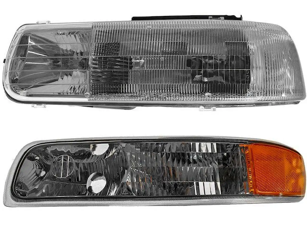 Headlight Assembly and Parking Light Kit 2 Piece - Compatible with 1999 - 2002 Chevy Silverado 1500 2000 2001