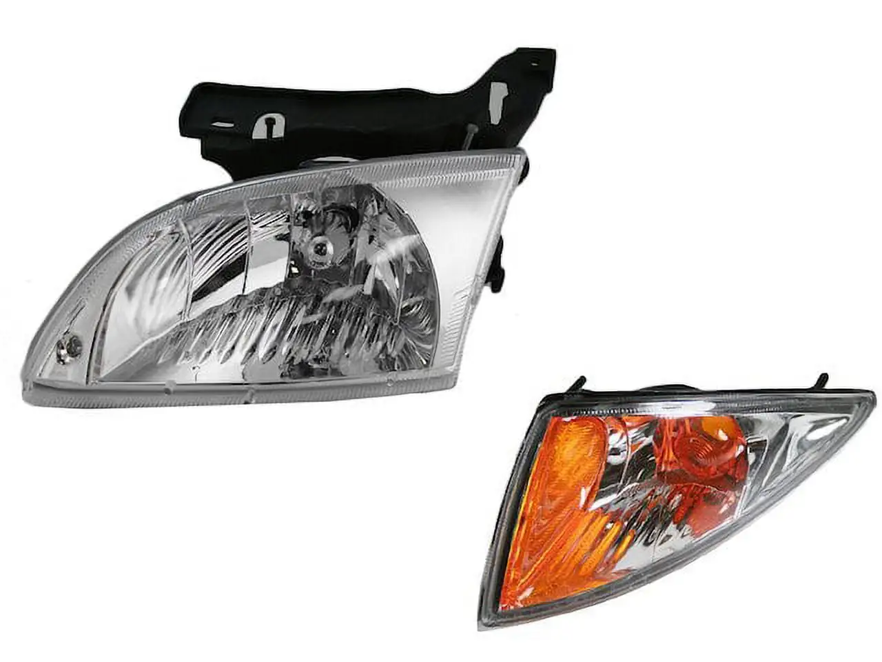 Headlight Assembly and Parking Light Kit 2 Piece - Compatible with 2000 - 2002 Chevy Cavalier 2001