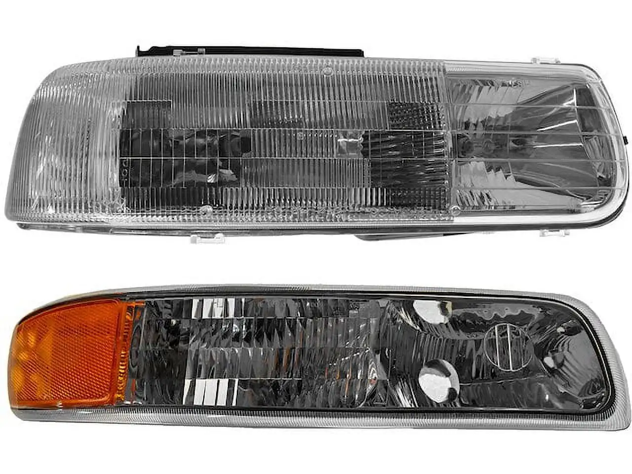 Headlight Assembly and Parking Light Kit 2 Piece - Compatible with 2000 - 2006 Chevy Suburban 1500 2001 2002 2003 2004 2005